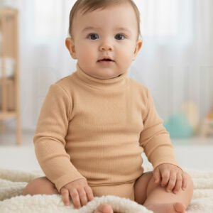 Infant High Neck – 2x1 Knitted Fabric – Cotton 98% Spandex 2% – orchid.pk