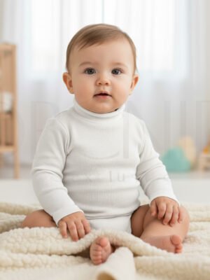 Infant High Neck – 2x1 Knitted Fabric – Cotton 98% Spandex 2% – orchid.pk