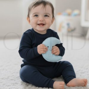 Infant Round Neck cotton “Keep your little one cozy and stylish with this Infant Round Neck Winter Set made from 98% cotton and 2% spandex. Soft, breathable, and stretchable fabric ensures all-day comfort during chilly days. Available now at orchid.pk.”