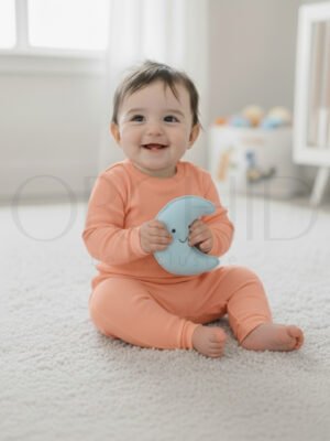 Infant Round Neck cotton “Keep your little one cozy and stylish with this Infant Round Neck Winter Set made from 98% cotton and 2% spandex. Soft, breathable, and stretchable fabric ensures all-day comfort during chilly days. Available now at orchid.pk.”