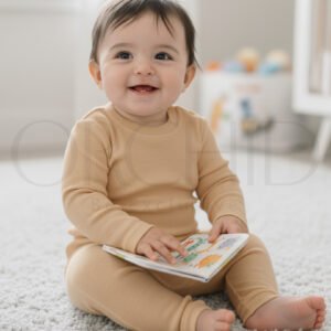 “Infant Round Neck Winter Set – 98% Cotton 2% Spandex – Soft Warm Outfit for Babies – orchid.pk”