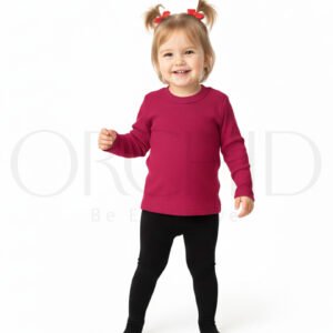 Toddler Round Neck Winter Set – 2x1 Knitted Cotton – Soft & Stretchable Warm Wear – orchid.pk