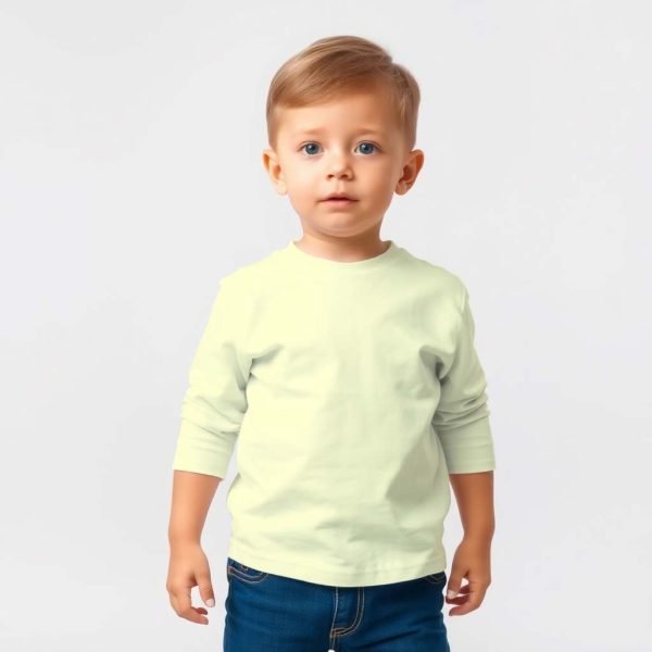 Unisex Round Neck Full Sleeve Off-White - Image 3