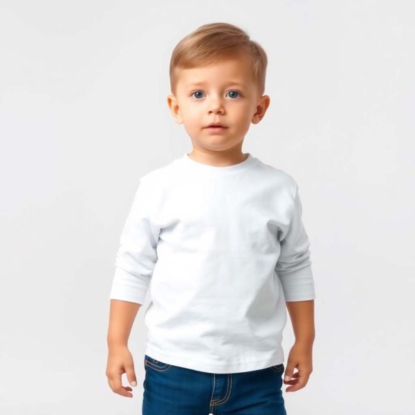 Unisex Round Neck Full Sleeve White - Image 2