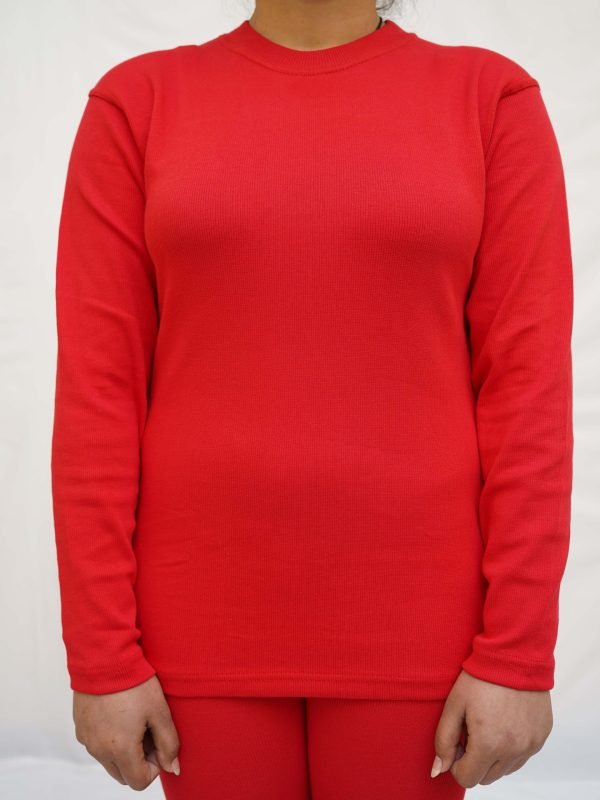 Women Round Neck red 2