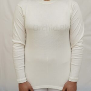 Women Round Neck Cotton Off White