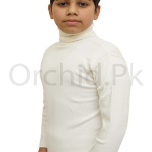 Boys High Neck Off-White
