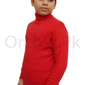 Boys High Neck Red
