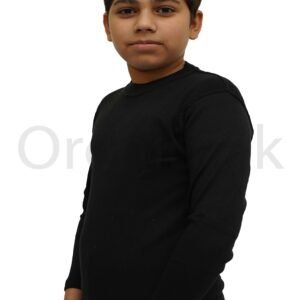Boys Winter Round Neck Black