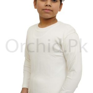 Boys Winter Round Neck Off-White