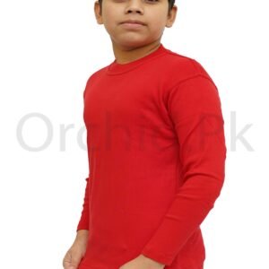 Boys Winter Round Neck Red