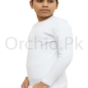 Boys Winter Round Neck White