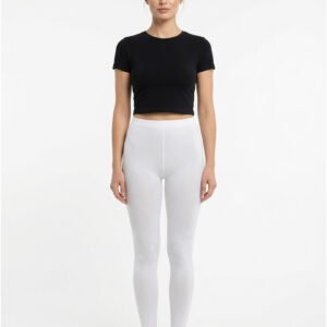 women winter tights white front view
