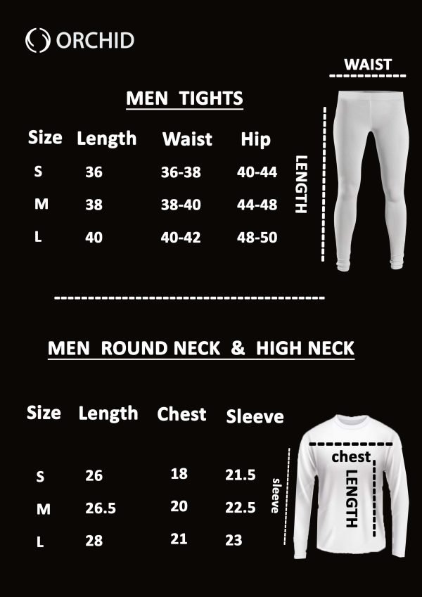 Men Round Neck Full Sleeve & Tights Black - Image 2