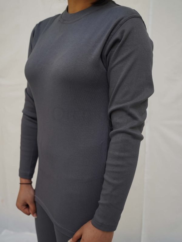Women Round Neck Grey 2