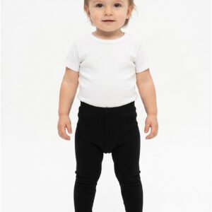 Soft black cotton tights for toddlers