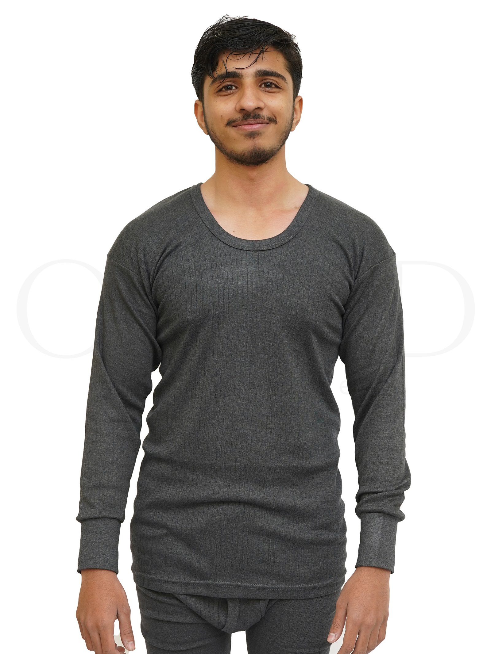 Men Thermal Bottom Grey, soft thermal fabric for winter