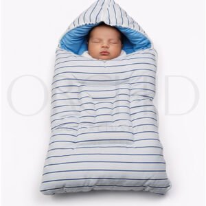 Baby Carry Nest Blue Stripes – Front View