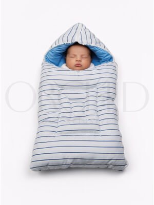 Baby Carry Nest Blue Stripes – Front View