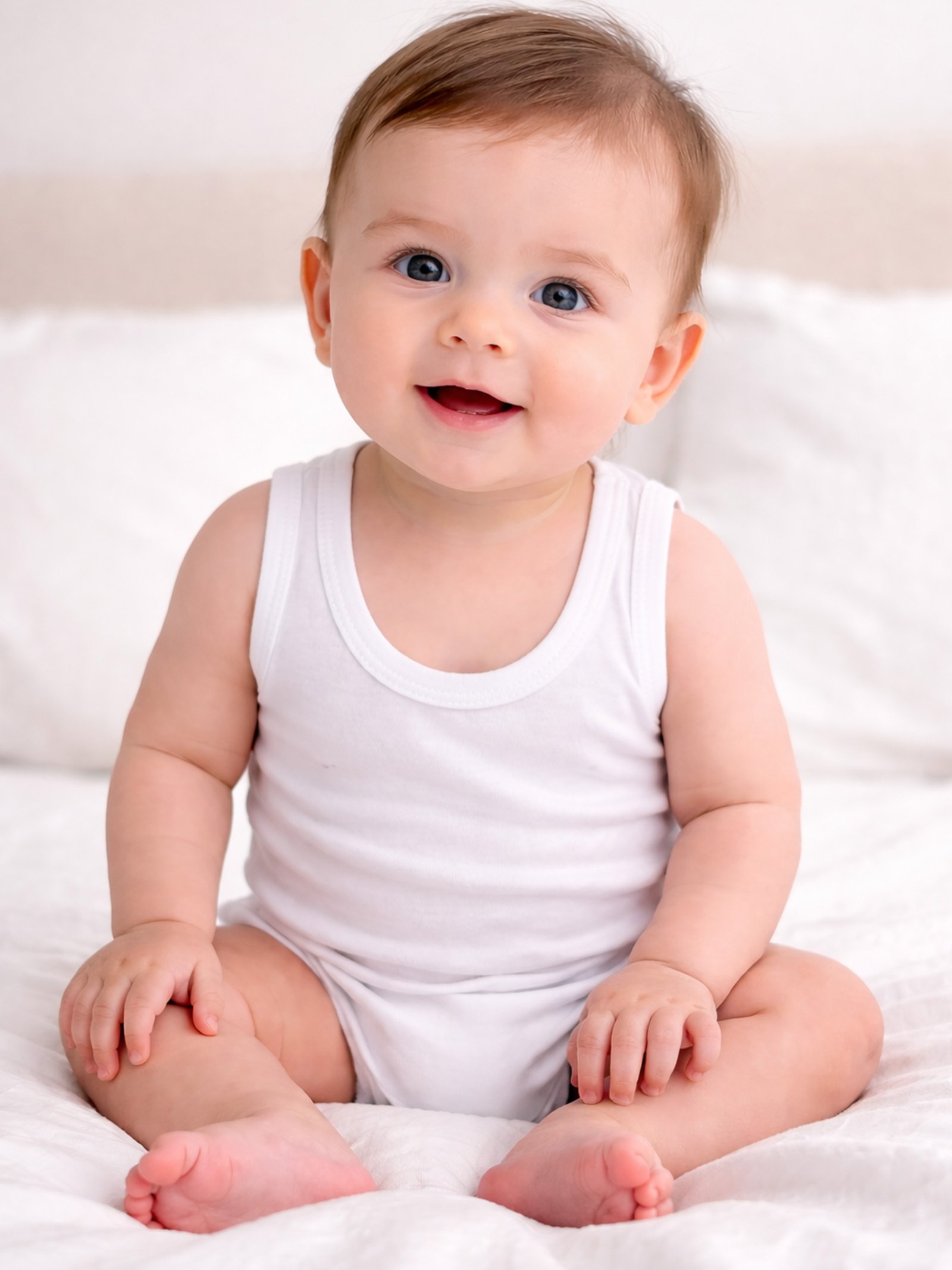 Baby Sleeveless Vest – Summer Cotton Infant summer sleeveless cotton vest for babies 0 to 12 months