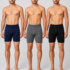 men cotton boxer briefs pack of 3 jet black navy blue dark grey orchid pakistan