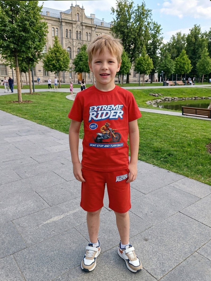 boys niker shirt – soft cotton summer wear for kids red boys niker shirt – soft cotton summer wear for kids red